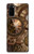 W3927 Compass Clock Gage Steampunk Hülle Schutzhülle Taschen und Leder Flip für Samsung Galaxy S20