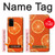 W3946 Seamless Orange Pattern Hülle Schutzhülle Taschen und Leder Flip für Samsung Galaxy S20 Plus, Galaxy S20+