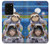 W3915 Raccoon Girl Baby Sloth Astronaut Suit Hülle Schutzhülle Taschen und Leder Flip für Samsung Galaxy S20 Ultra