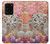 W3916 Alpaca Family Baby Alpaca Hülle Schutzhülle Taschen und Leder Flip für Samsung Galaxy S20 Ultra