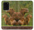 W3917 Capybara Family Giant Guinea Pig Hülle Schutzhülle Taschen und Leder Flip für Samsung Galaxy S20 Ultra