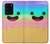 W3939 Ice Cream Cute Smile Hülle Schutzhülle Taschen und Leder Flip für Samsung Galaxy S20 Ultra