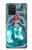 W3911 Cute Little Mermaid Aqua Spa Hülle Schutzhülle Taschen und Leder Flip für Samsung Galaxy S10 Lite