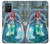 W3911 Cute Little Mermaid Aqua Spa Hülle Schutzhülle Taschen und Leder Flip für Samsung Galaxy S10 Lite