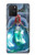 W3912 Cute Little Mermaid Aqua Spa Hülle Schutzhülle Taschen und Leder Flip für Samsung Galaxy S10 Lite