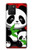 W3929 Cute Panda Eating Bamboo Hülle Schutzhülle Taschen und Leder Flip für Samsung Galaxy S10 Lite