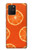 W3946 Seamless Orange Pattern Hülle Schutzhülle Taschen und Leder Flip für Samsung Galaxy S10 Lite