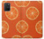 W3946 Seamless Orange Pattern Hülle Schutzhülle Taschen und Leder Flip für Samsung Galaxy S10 Lite