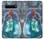 W3912 Cute Little Mermaid Aqua Spa Hülle Schutzhülle Taschen und Leder Flip für Samsung Galaxy S10 5G