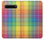 W3942 LGBTQ Rainbow Plaid Tartan Hülle Schutzhülle Taschen und Leder Flip für Samsung Galaxy S10 5G