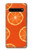 W3946 Seamless Orange Pattern Hülle Schutzhülle Taschen und Leder Flip für Samsung Galaxy S10 5G