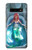 W3911 Cute Little Mermaid Aqua Spa Hülle Schutzhülle Taschen und Leder Flip für Samsung Galaxy S10 Plus