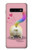 W3923 Cat Bottom Rainbow Tail Hülle Schutzhülle Taschen und Leder Flip für Samsung Galaxy S10 Plus