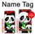 W3929 Cute Panda Eating Bamboo Hülle Schutzhülle Taschen und Leder Flip für Samsung Galaxy S10 Plus