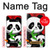 W3929 Cute Panda Eating Bamboo Hülle Schutzhülle Taschen und Leder Flip für Samsung Galaxy S10
