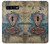 W3955 Vintage Keyhole Weather Door Hülle Schutzhülle Taschen und Leder Flip für Samsung Galaxy S10