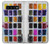 W3956 Watercolor Palette Box Graphic Hülle Schutzhülle Taschen und Leder Flip für Samsung Galaxy S10