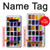 W3956 Watercolor Palette Box Graphic Hülle Schutzhülle Taschen und Leder Flip für Samsung Galaxy S10