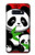 W3929 Cute Panda Eating Bamboo Hülle Schutzhülle Taschen und Leder Flip für Samsung Galaxy S10e