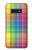 W3942 LGBTQ Rainbow Plaid Tartan Hülle Schutzhülle Taschen und Leder Flip für Samsung Galaxy S10e