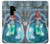 W3911 Cute Little Mermaid Aqua Spa Hülle Schutzhülle Taschen und Leder Flip für Samsung Galaxy S9 Plus