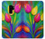 W3926 Colorful Tulip Oil Painting Hülle Schutzhülle Taschen und Leder Flip für Samsung Galaxy S9 Plus