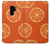 W3946 Seamless Orange Pattern Hülle Schutzhülle Taschen und Leder Flip für Samsung Galaxy S9 Plus