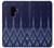 W3950 Textile Thai Blue Pattern Hülle Schutzhülle Taschen und Leder Flip für Samsung Galaxy S9 Plus