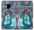 W3912 Cute Little Mermaid Aqua Spa Hülle Schutzhülle Taschen und Leder Flip für Samsung Galaxy S9