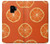 W3946 Seamless Orange Pattern Hülle Schutzhülle Taschen und Leder Flip für Samsung Galaxy S9