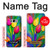 W3926 Colorful Tulip Oil Painting Hülle Schutzhülle Taschen und Leder Flip für Samsung Galaxy S8 Plus