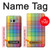 W3942 LGBTQ Rainbow Plaid Tartan Hülle Schutzhülle Taschen und Leder Flip für Samsung Galaxy S8 Plus