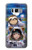 W3915 Raccoon Girl Baby Sloth Astronaut Suit Hülle Schutzhülle Taschen und Leder Flip für Samsung Galaxy S8