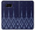 W3950 Textile Thai Blue Pattern Hülle Schutzhülle Taschen und Leder Flip für Samsung Galaxy S8