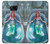 W3911 Cute Little Mermaid Aqua Spa Hülle Schutzhülle Taschen und Leder Flip für Samsung Galaxy S7