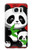 W3929 Cute Panda Eating Bamboo Hülle Schutzhülle Taschen und Leder Flip für Samsung Galaxy S7