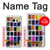 W3956 Watercolor Palette Box Graphic Hülle Schutzhülle Taschen und Leder Flip für Samsung Galaxy S7