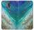 W3920 Abstract Ocean Blue Color Mixed Emerald Hülle Schutzhülle Taschen und Leder Flip für Samsung Galaxy S5