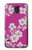 W3924 Cherry Blossom Pink Background Hülle Schutzhülle Taschen und Leder Flip für Samsung Galaxy S5