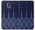 W3950 Textile Thai Blue Pattern Hülle Schutzhülle Taschen und Leder Flip für Samsung Galaxy S5