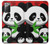 W3929 Cute Panda Eating Bamboo Hülle Schutzhülle Taschen und Leder Flip für Samsung Galaxy Note 20