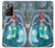 W3911 Cute Little Mermaid Aqua Spa Hülle Schutzhülle Taschen und Leder Flip für Samsung Galaxy Note 20 Ultra, Ultra 5G