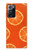 W3946 Seamless Orange Pattern Hülle Schutzhülle Taschen und Leder Flip für Samsung Galaxy Note 20 Ultra, Ultra 5G