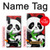 W3929 Cute Panda Eating Bamboo Hülle Schutzhülle Taschen und Leder Flip für Samsung Galaxy Note 10