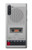 W3953 Vintage Cassette Player Graphic Hülle Schutzhülle Taschen und Leder Flip für Samsung Galaxy Note 10