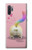 W3923 Cat Bottom Rainbow Tail Hülle Schutzhülle Taschen und Leder Flip für Samsung Galaxy Note 10 Plus