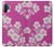 W3924 Cherry Blossom Pink Background Hülle Schutzhülle Taschen und Leder Flip für Samsung Galaxy Note 10 Plus