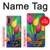 W3926 Colorful Tulip Oil Painting Hülle Schutzhülle Taschen und Leder Flip für Samsung Galaxy Note 10 Plus