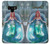 W3911 Cute Little Mermaid Aqua Spa Hülle Schutzhülle Taschen und Leder Flip für Note 9 Samsung Galaxy Note9