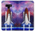 W3913 Colorful Nebula Space Shuttle Hülle Schutzhülle Taschen und Leder Flip für Note 9 Samsung Galaxy Note9